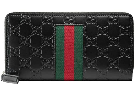 zipper gucci|Gucci zip around wallet small.